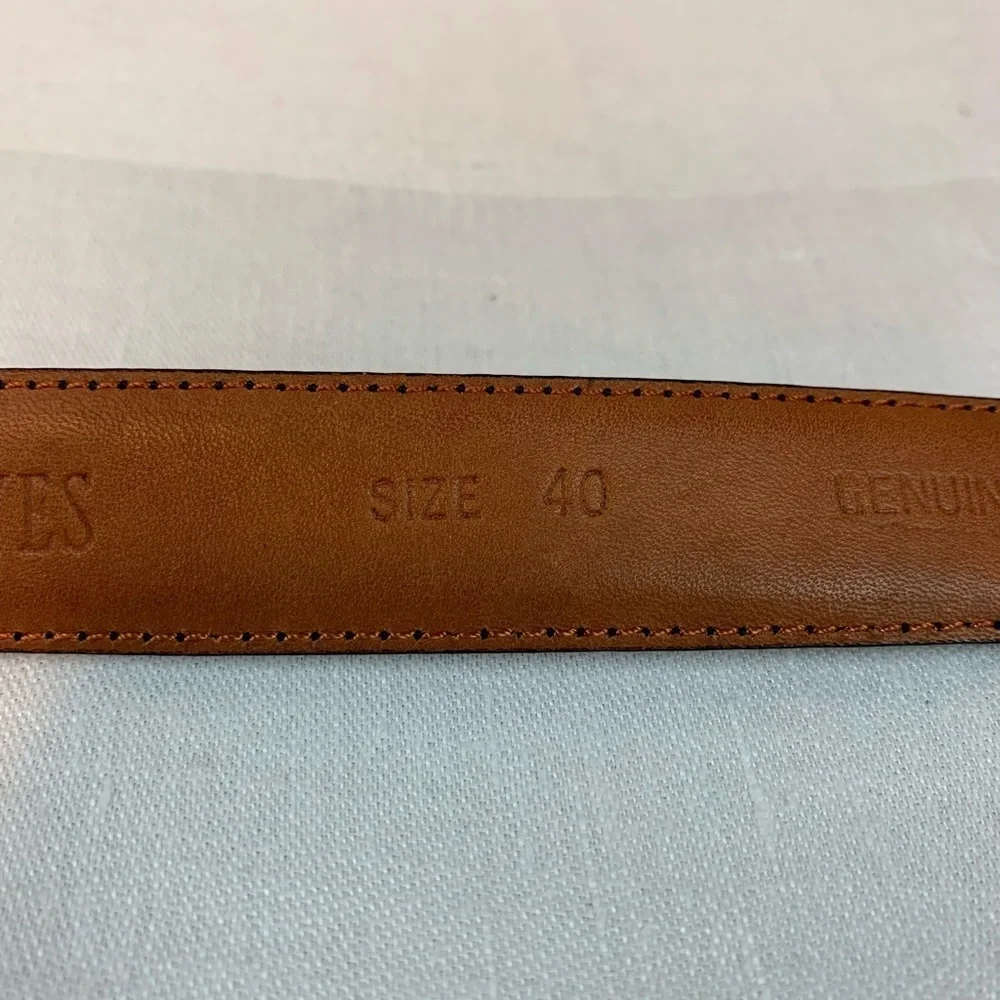 Christopher Hayes Men's Black Leather Belt- Sz 40